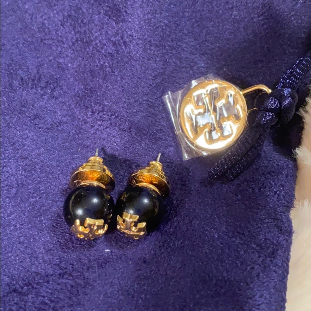 Tory Burch Black Earrings